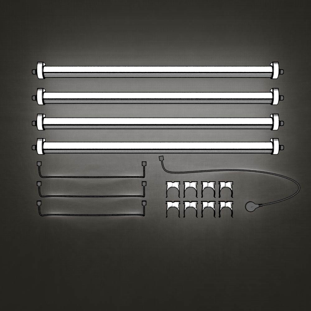 Kit de iluminación de cultivo Wally 32 de 4000 K + HR