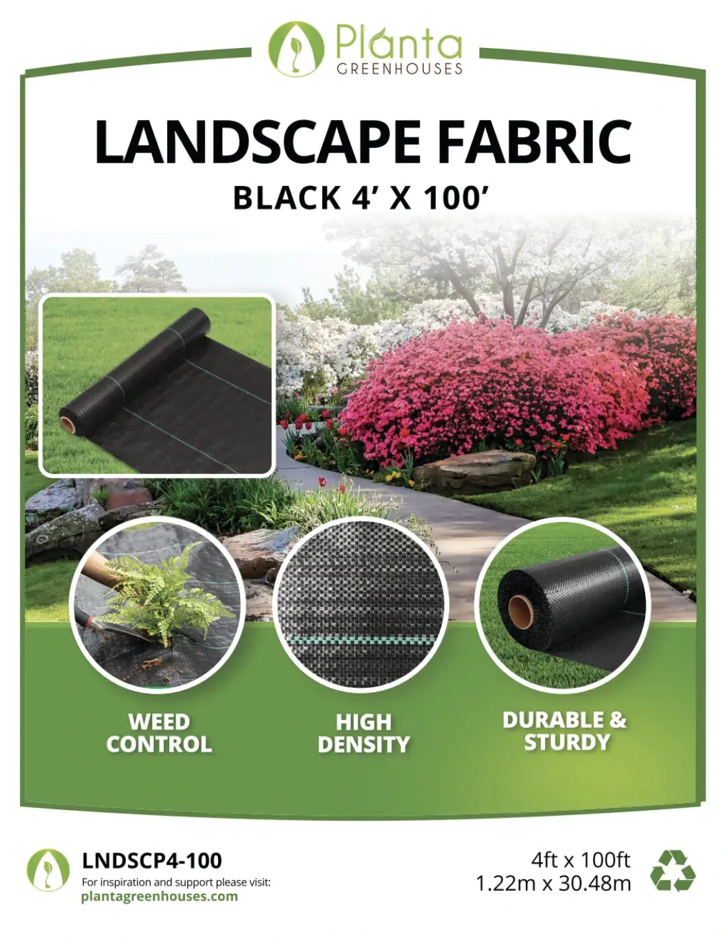 Landscaping Fabric - Heavy‑Duty Weed Barrier