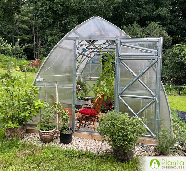 My wife loves her greenhouse space!