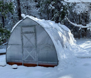 We just received a total of 24” of snow from storms and the greenhouse did fantastic!