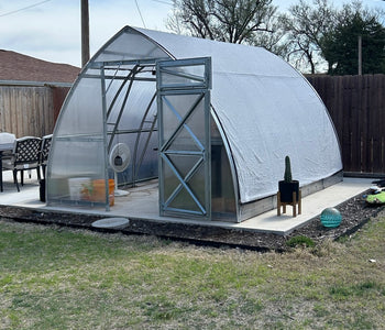 Our Greenhouse Stands Strong Against Wind and Hail