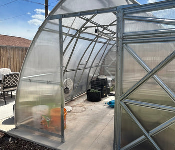 Our Greenhouse Stands Strong Against Wind and Hail