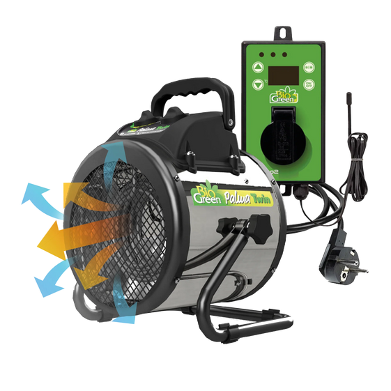 Electric Greenhouse Heater & Fan PALMA with Digital Thermostat - Planta Greenhouses