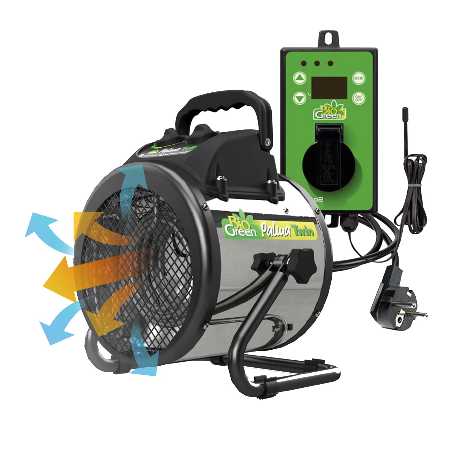 Electric Greenhouse Heater & Fan PALMA with Digital Thermostat - Planta Greenhouses