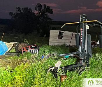 My Greenhouse Survived a small tornado!