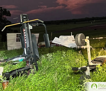 My Greenhouse Survived a small tornado!