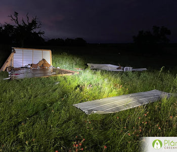 My Greenhouse Survived a small tornado!