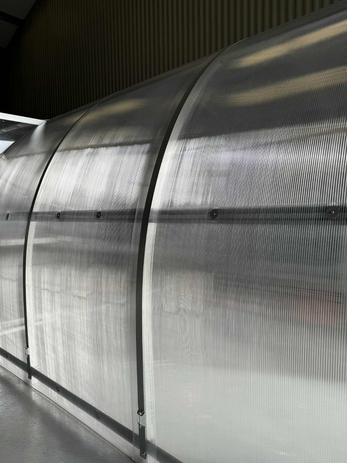 A closeup of a Sigma 300 (Gen III) greenhouse.