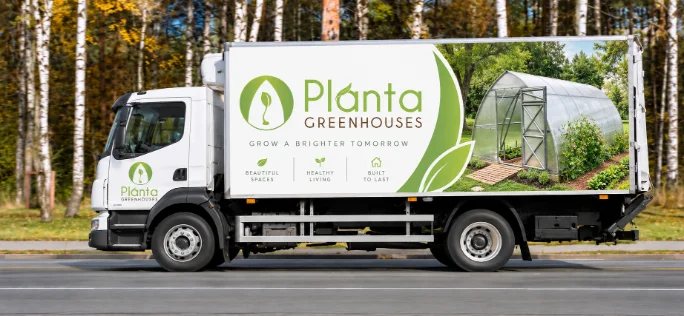 Planta Greenhouses delivery truck